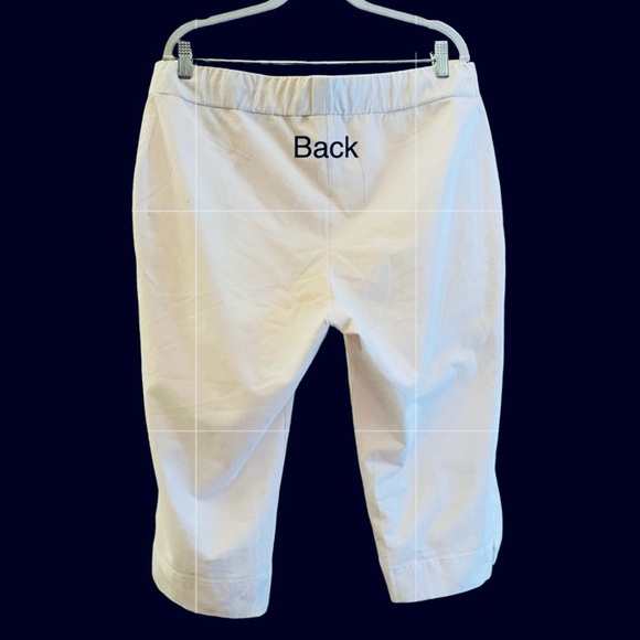 Women With Control Petite Pull-On Capri Pants. White. 1X Petite - Picture 3 of 12